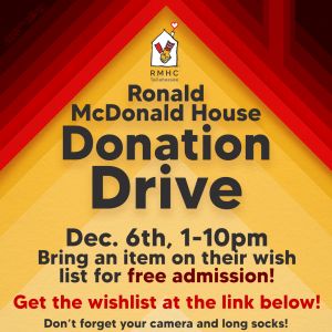 Ronald McDonald House Donation Drive Logo