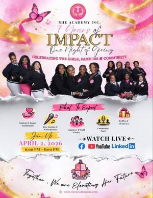 She Academy Telethon Flyer