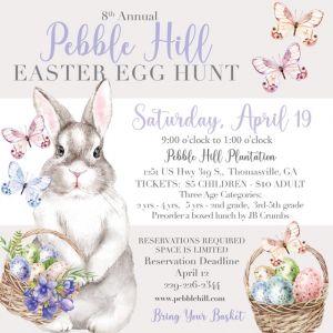 04/19: Annual Easter Egg Hunt at Pebble Hill Plantation