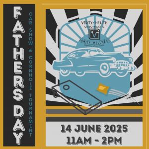 06/14: Verity Health Center - Father's Day Car Show and Cornhole Tournament