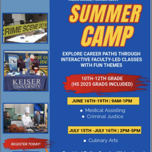 Keiser University Criminal Justice Summer Camp