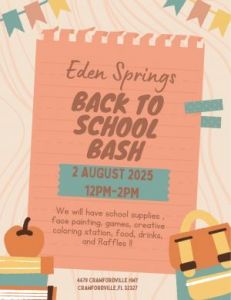08/02: Eden Springs Back to School Bash