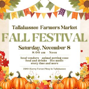 11/08: Tallahassee Farmers Market Fall Festival