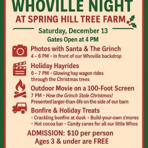 12/13: Whoville Night at Spring Hill Tree Farm