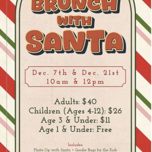 12/7, 12/21: Brunch with Santa at The Lodge at Wakulla Springs