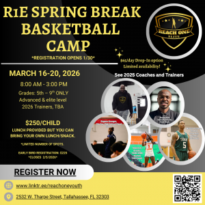 Reach One Spring Break Basketball Camp