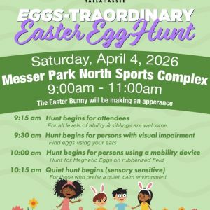 04/04: Eggs-traordinary Easter Egg Hunt at Messer Park North Sports Complex
