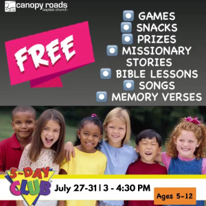 Canopy Roads Baptist Church 5-Day Club