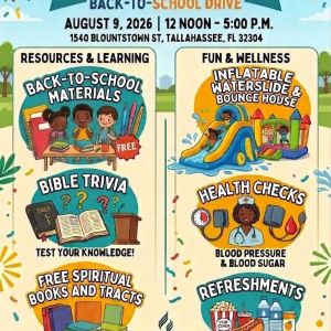 08/09: Community Fun Day and Back to School Drive