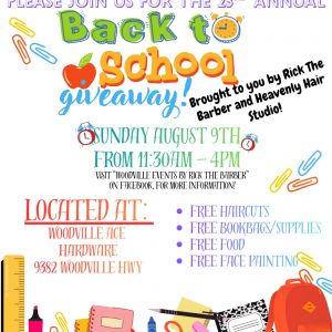 08/09: Back 2 School Giveaway with Rick the Barber