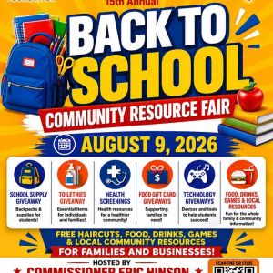08/09: Back to School Community Resource Fair with One Gadsen Foundation