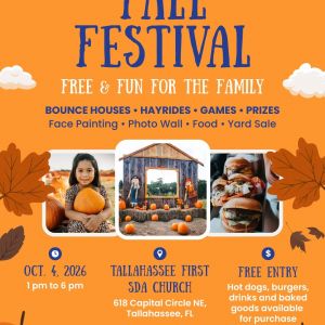 10/04: Fall Festival at Tallahassee First SDA Church
