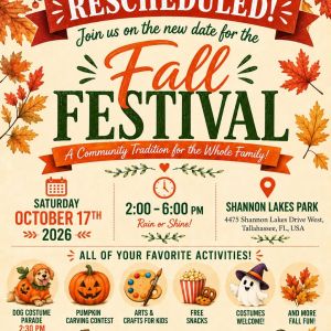 10/17: Killearn Estates Fall Festival and Pumpkin Patch