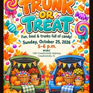 10/25: Trunk or Treat at Wakulla Springs Baptist Church