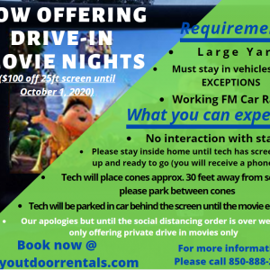 Drive-In Movies with Tally Outdoor Rentals