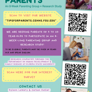 Free FSU Fall Parenting Group - TIPS For Parents