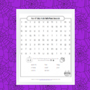 Free Printable - Beginner Fall Word Search